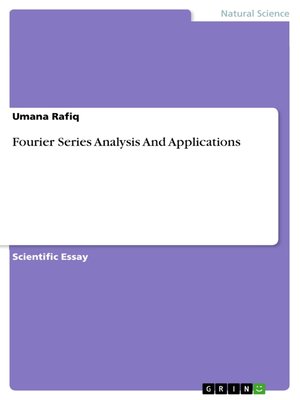 cover image of Fourier Series Analysis and Applications